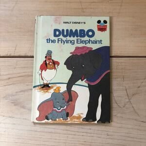 Disney Grolier Vintage 1980s Dumbo Children's Book